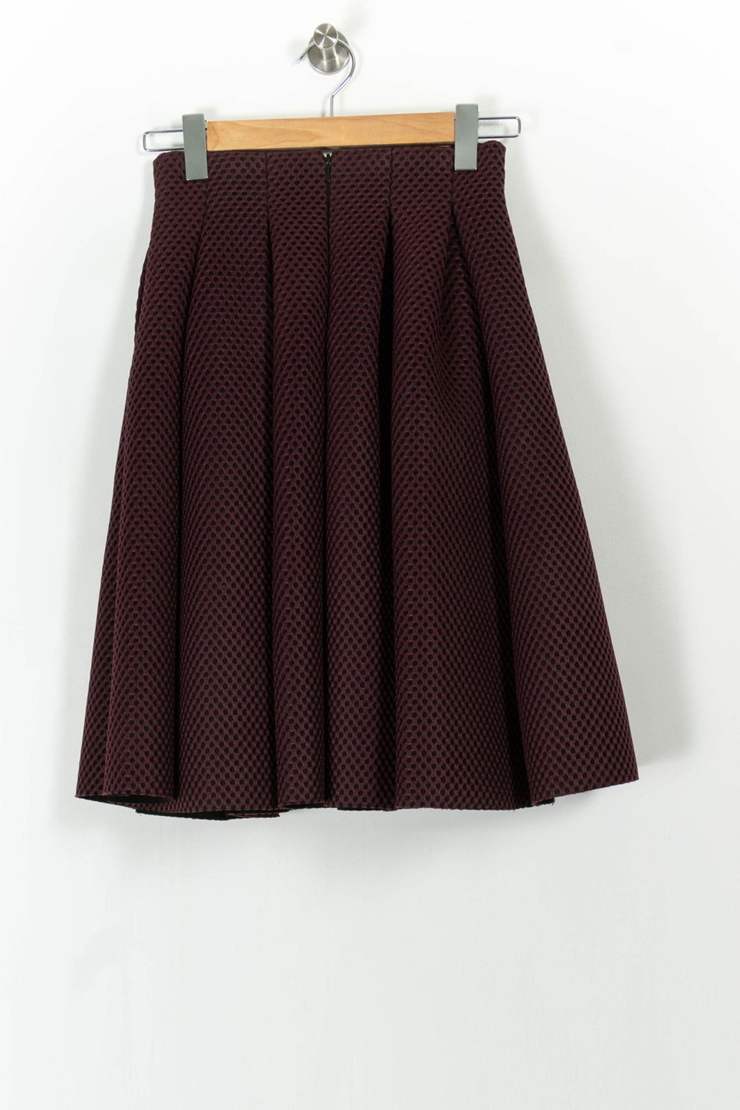 Jupe Plissée Bordeaux - Taille S/36 de la marque Maje | PARAD104558 - Vendu par Paradigme - Image 4