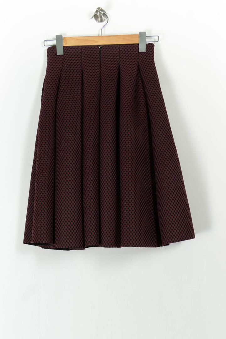 Jupe Plissée Bordeaux - Taille S/36 de la marque Maje | PARAD104558 - Vendu par Paradigme - Image 4
