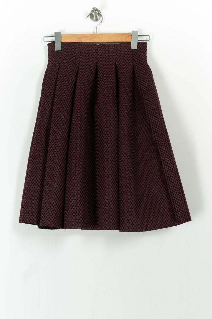 Jupe Plissée Bordeaux - Taille S/36 de la marque Maje | PARAD104558 - Vendu par Paradigme - Image 2