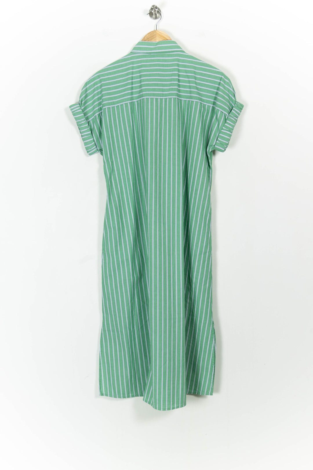 Robe chemise verte et blanche - Taille XS/34 de la marque Maison 123 | PARAD104565 - Vendu par Paradigme - Image 4