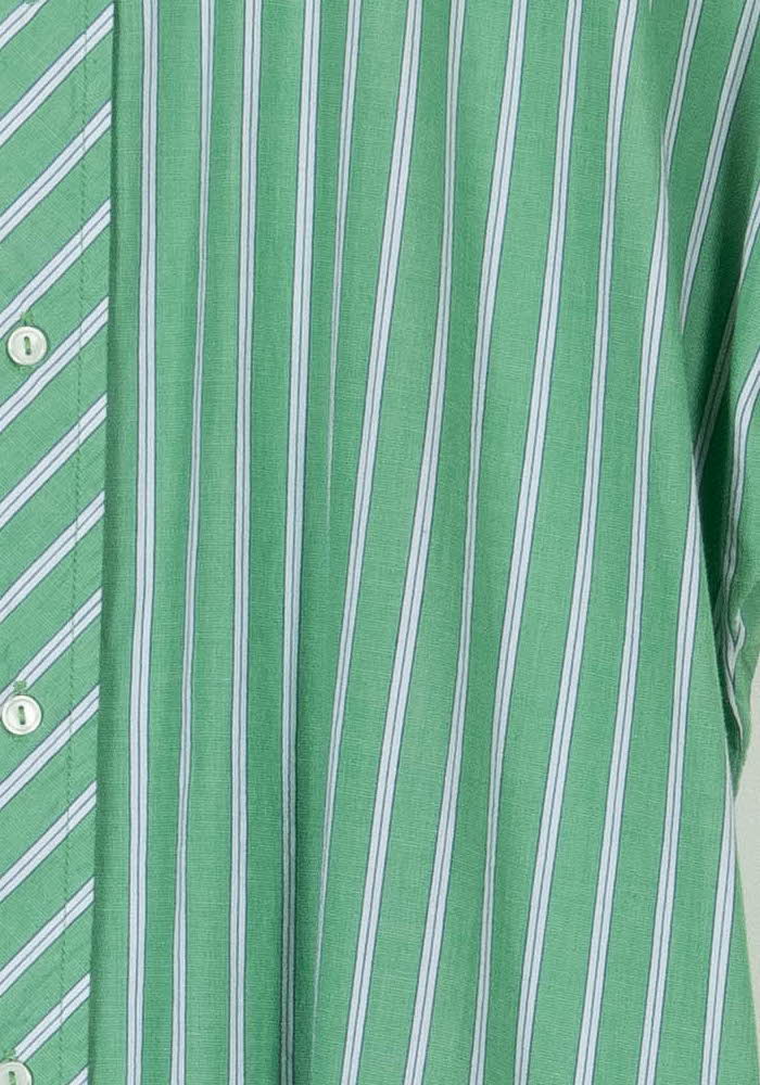 Robe chemise verte et blanche - Taille XS/34 de la marque Maison 123 | PARAD104565 - Vendu par Paradigme - Image 3