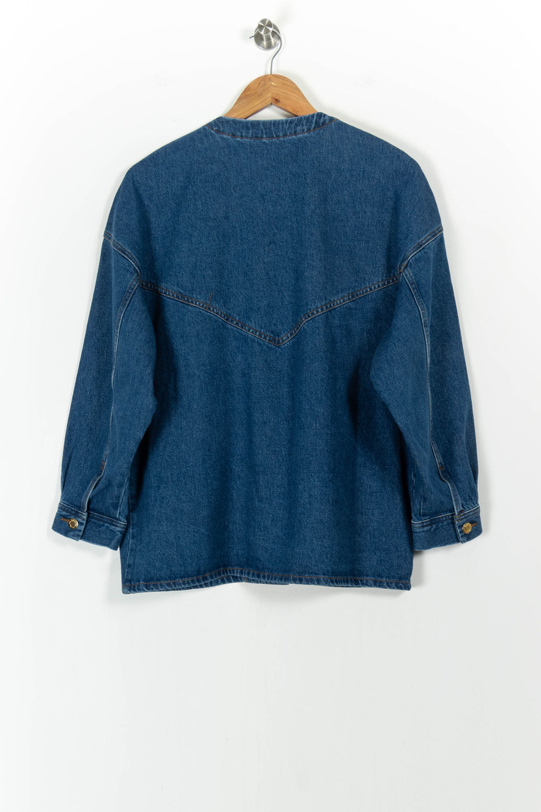 Veste en Jean Bleue - Taille XS/34 de la marque Des petits hauts | PARAD104566 - Vendu par Paradigme - Image 4