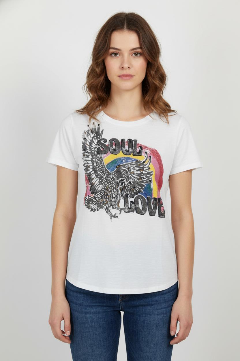 Tee-shirt Blanc - Taille XS/34 de la marque Léon & Harper | PARAD104571 - Vendu par Paradigme - Image 1