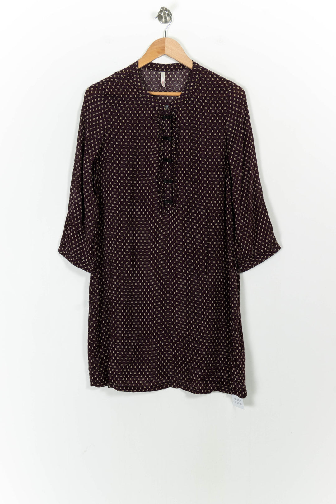Robe Droite Noir et Beige - Taille L/40 de la marque I.Code | PARAD104572 - Vendu par Paradigme - Image 2