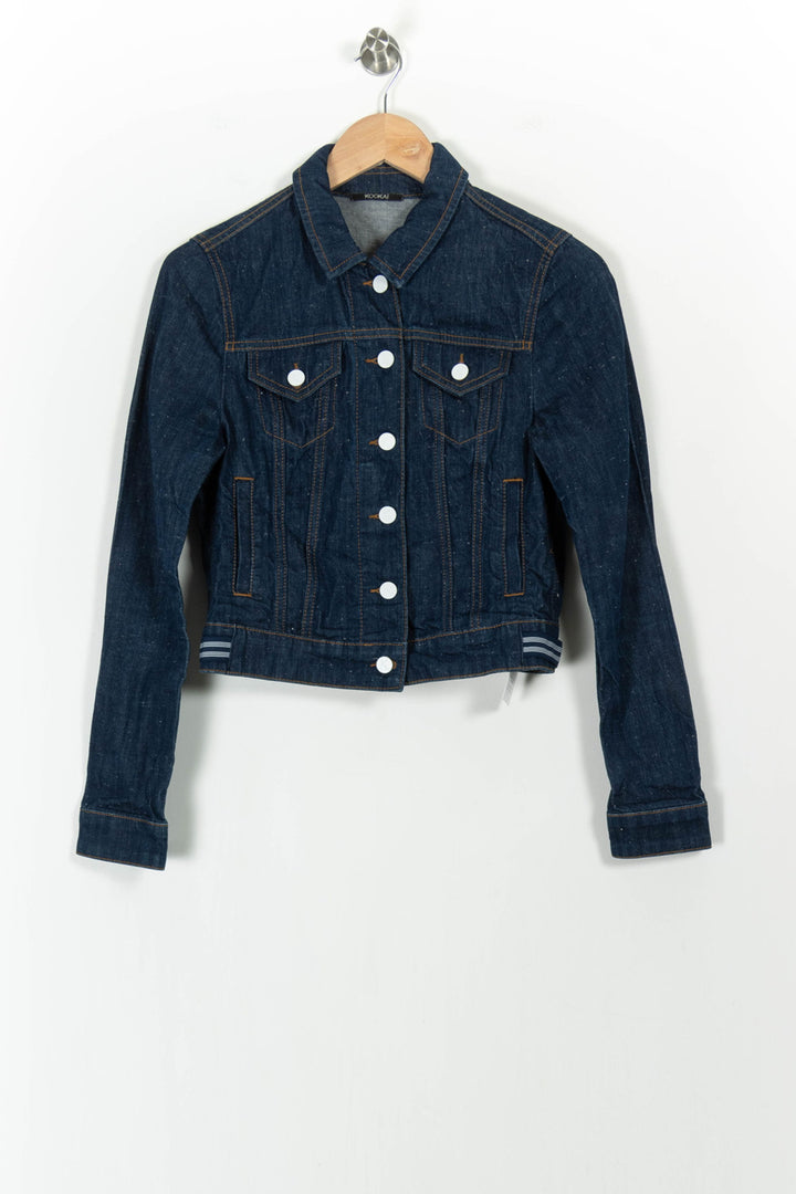 Veste en Jean Bleue - Taille S/36 de la marque Kookai | PARAD104573 - Vendu par Paradigme - Image 2