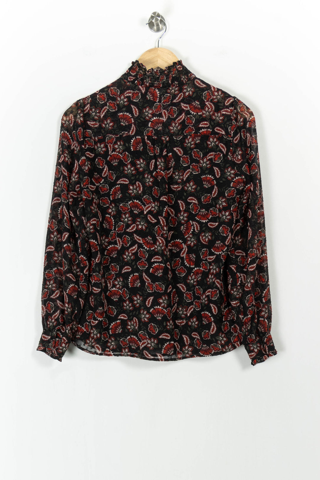 Blouse Noire et Rouge - Taille S/36 de la marque Maison 123 | PARAD104574 - Vendu par Paradigme - Image 4