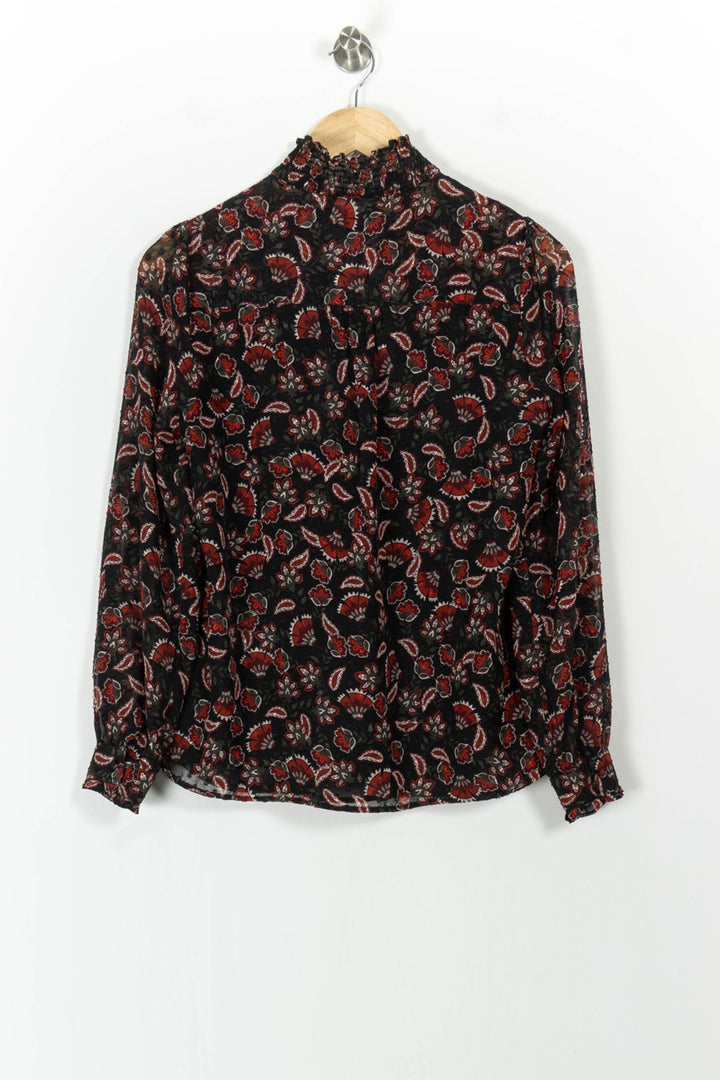 Blouse Noire et Rouge - Taille S/36 de la marque Maison 123 | PARAD104574 - Vendu par Paradigme - Image 4