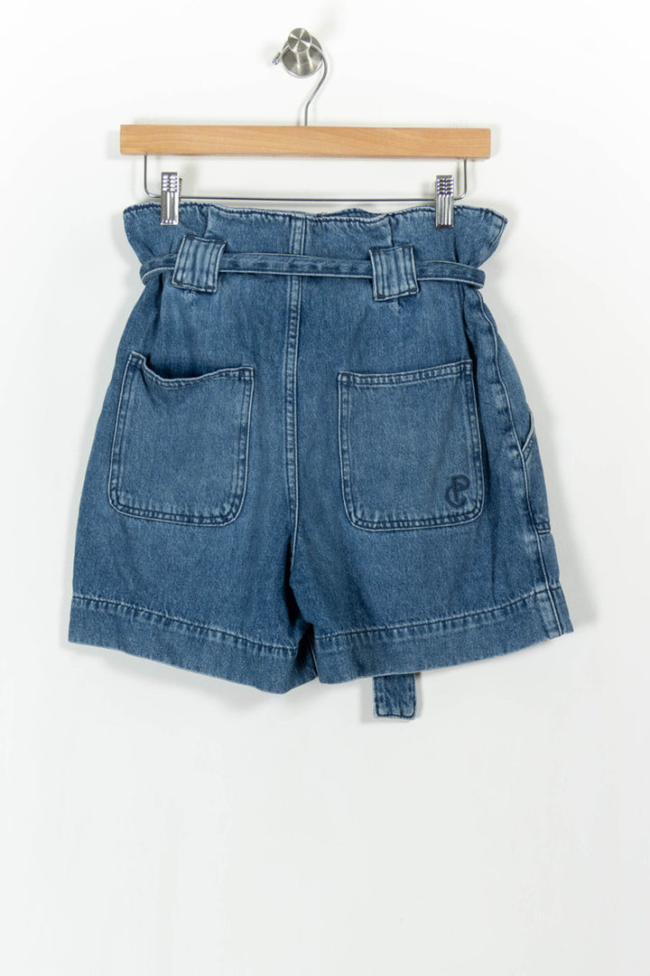 Short en Jean Bleu - Taille M/38 de la marque Claudie Pierlot | PARAD104580 - Vendu par Paradigme - Image 4