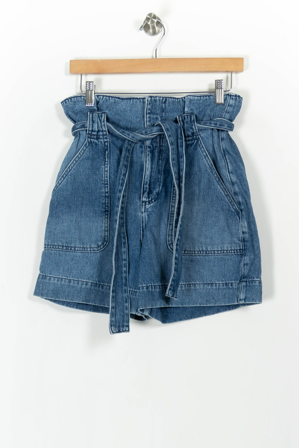 Short en Jean Bleu - Taille M/38 de la marque Claudie Pierlot | PARAD104580 - Vendu par Paradigme - Image 2