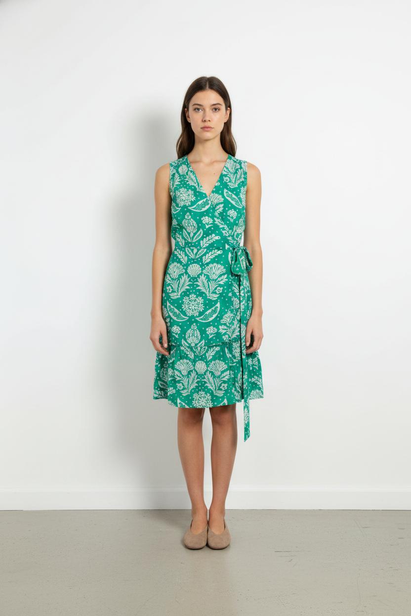 Robe Verte - Taille M/38 de la marque Petite Mendigote | PARAD104581 - Vendu par Paradigme - Image 1