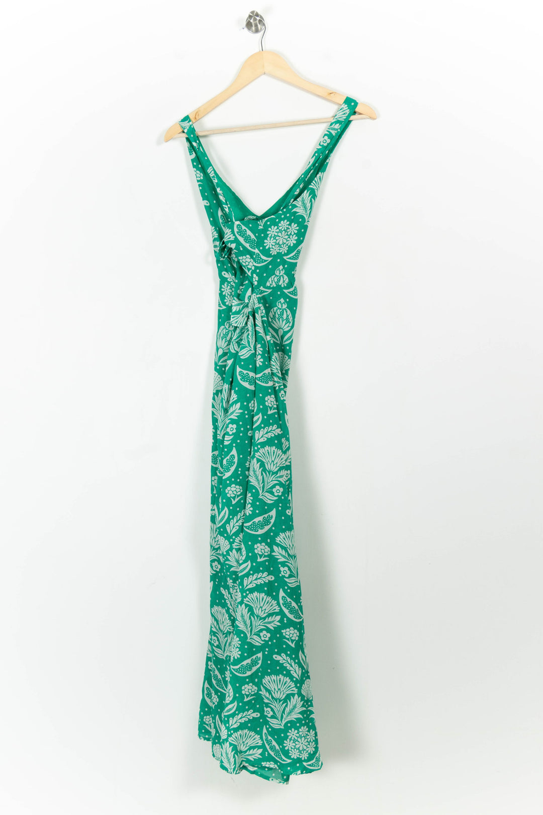 Robe Longue Verte et Blanche - Taille L/40 de la marque Petite Mendigote | PARAD104588 - Vendu par Paradigme - Image 4