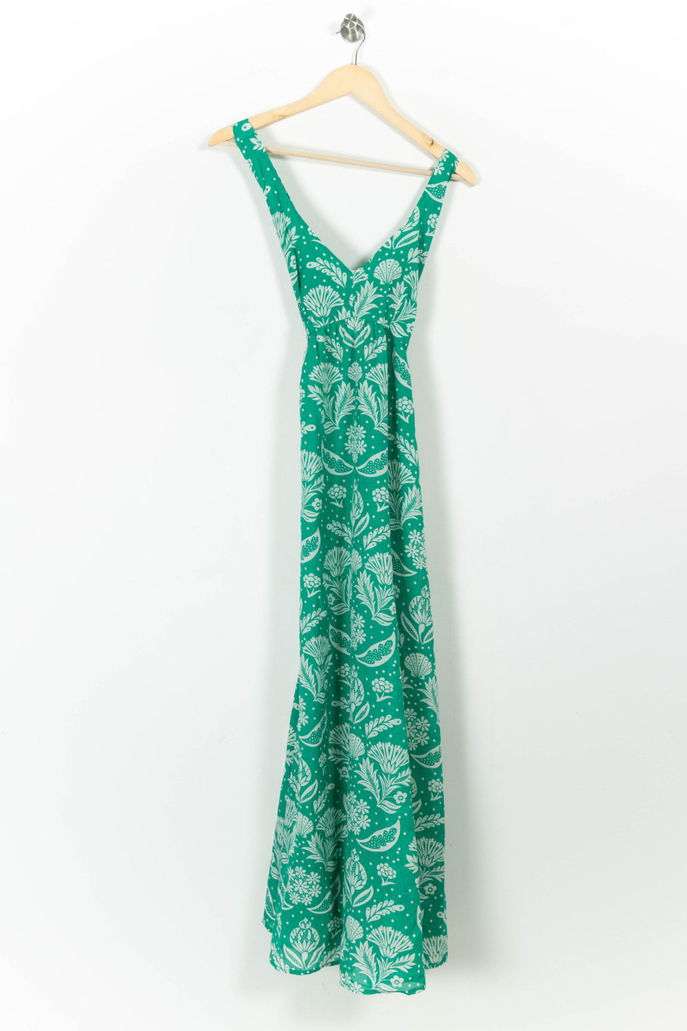 Robe Longue Verte et Blanche - Taille L/40 de la marque Petite Mendigote | PARAD104588 - Vendu par Paradigme - Image 2