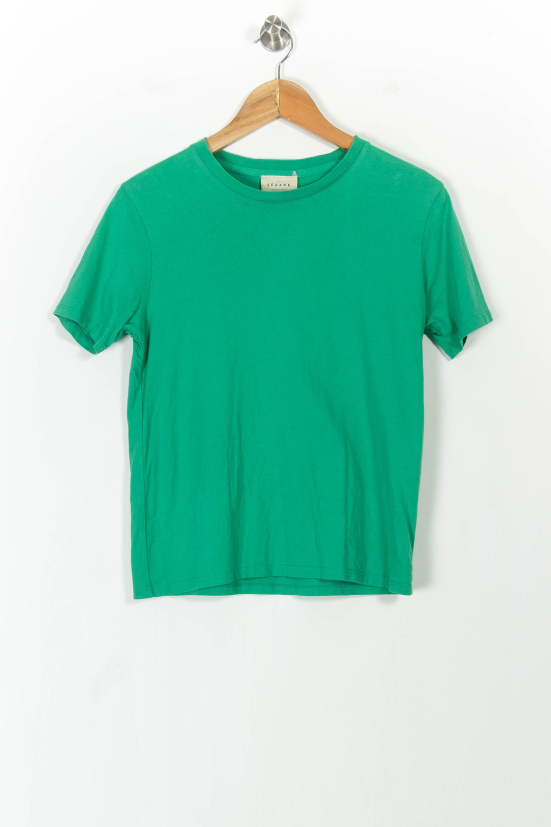Tee-shirt Vert - Taille XS/34 de la marque Sézane | PARAD104590 - Vendu par Paradigme - Image 2