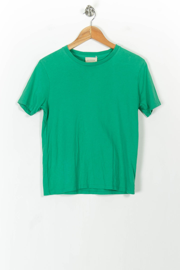 Tee-shirt Vert - Taille XS/34 de la marque Sézane | PARAD104590 - Vendu par Paradigme - Image 2