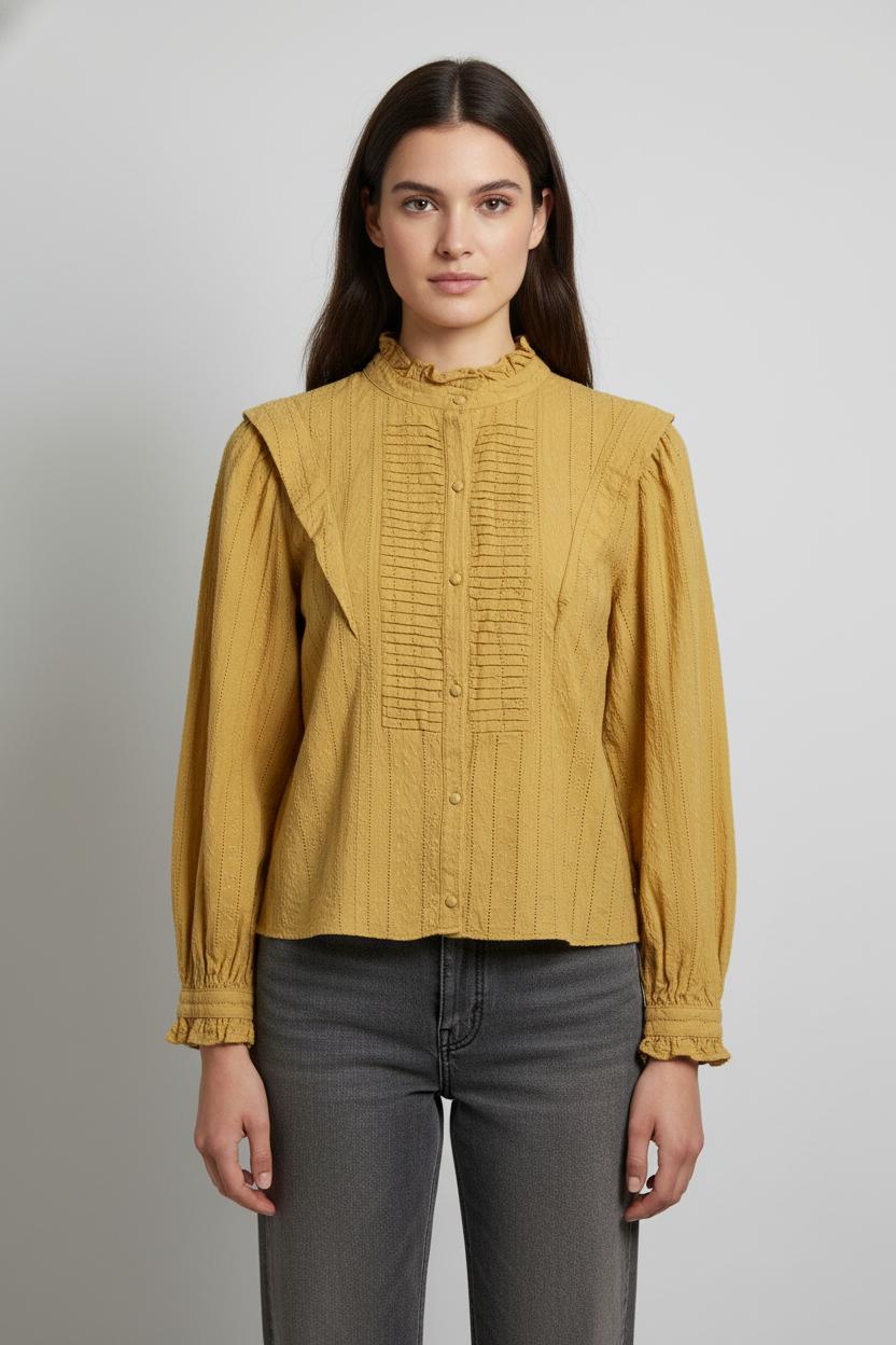 Blouse Jaune - Taille XS/34 de la marque Maison Stella & Suzie | PARAD104591 - Vendu par Paradigme - Image 1