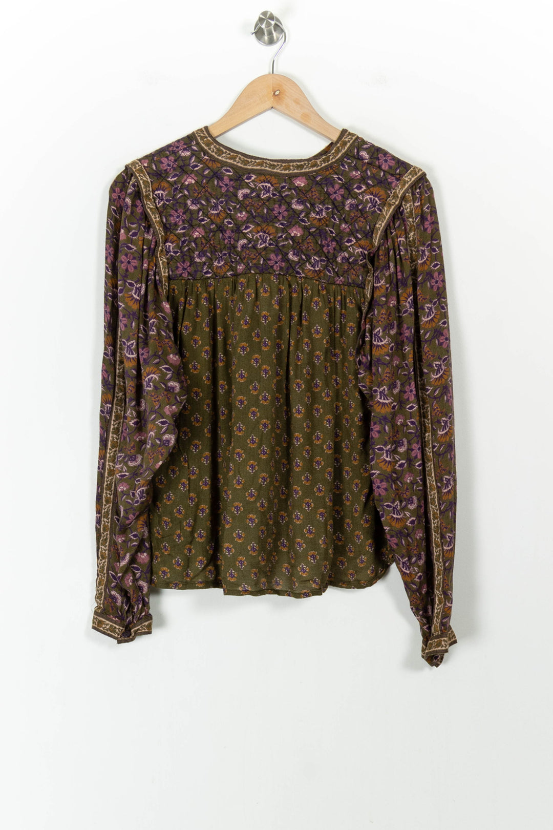 Blouse Verte et Violette - Taille S/36 de la marque Louizon | PARAD104592 - Vendu par Paradigme - Image 4