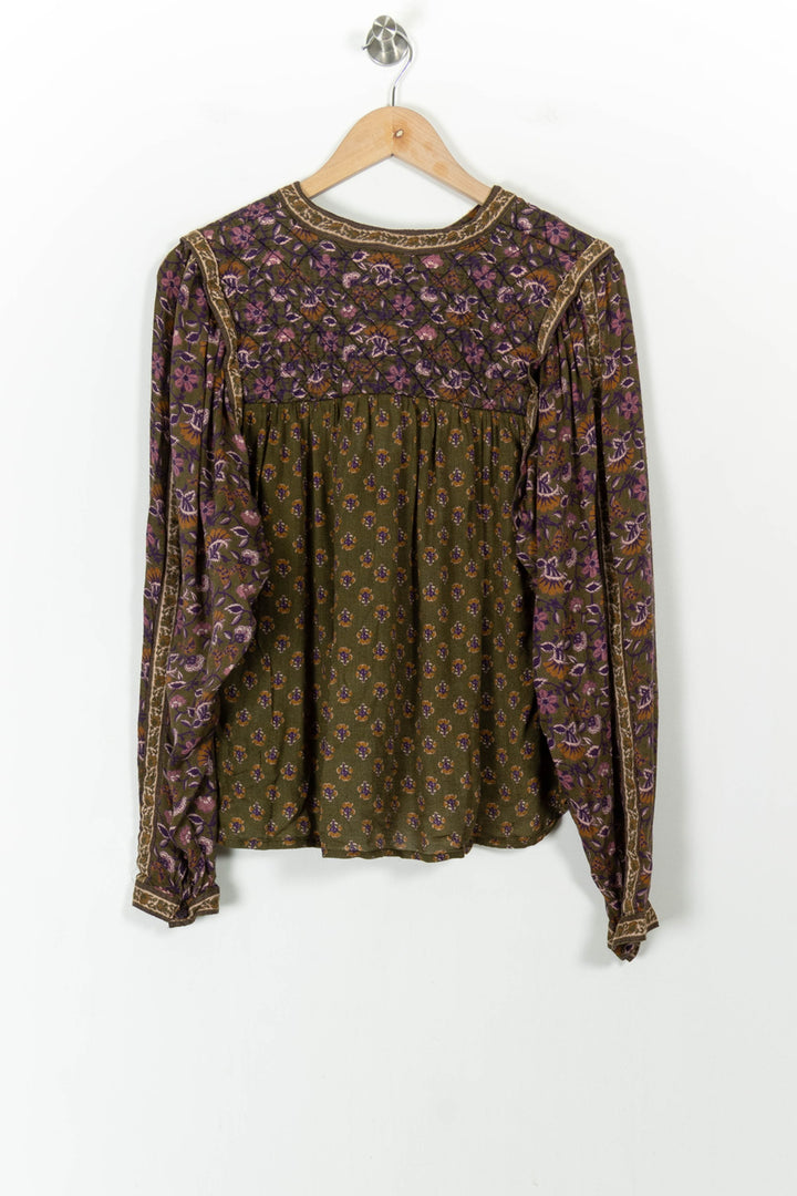 Blouse Verte et Violette - Taille S/36 de la marque Louizon | PARAD104592 - Vendu par Paradigme - Image 4
