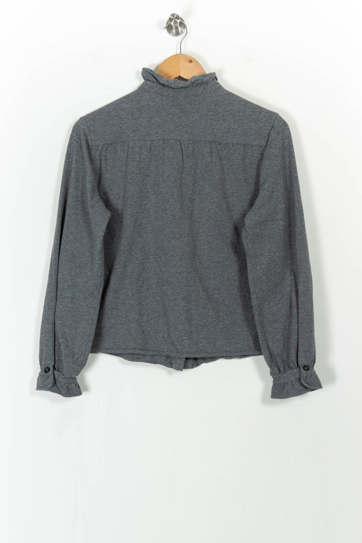 Blouse Grise - Taille M/38 de la marque Claudie Pierlot | PARAD104594 - Vendu par Paradigme - Image 4