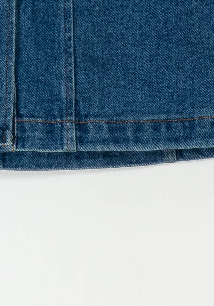Jupe en Jean Bleue - Taille XS/34 de la marque Sézane | PARAD104595 - Vendu par Paradigme - Image 3