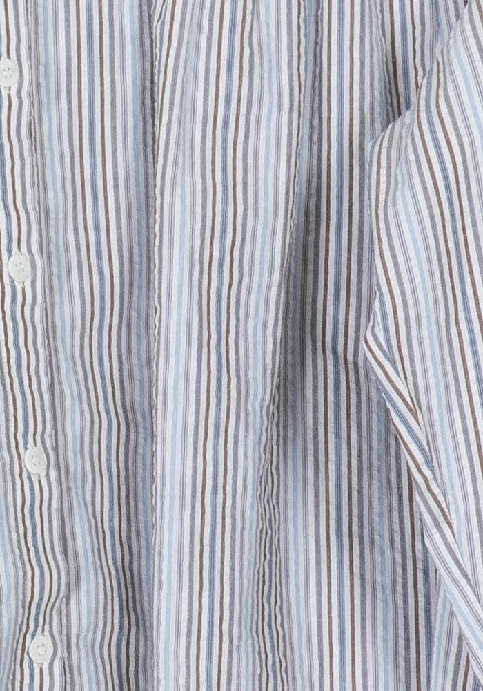 Blouse Rayée Bleu et Blanc - Taille M/38 de la marque Claudie Pierlot | PARAD104598 - Vendu par Paradigme - Image 3
