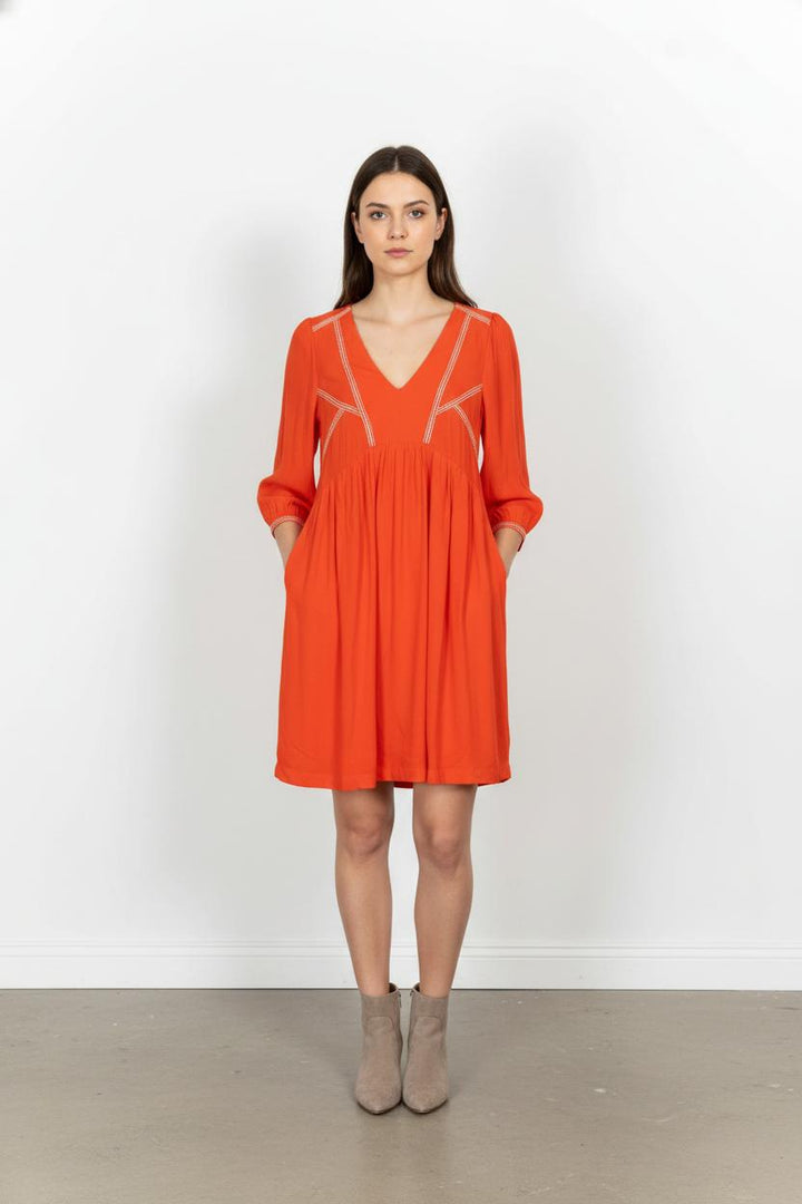 Robe Orange - Taille XS/34 de la marque ba&sh | PARAD104602 - Vendu par Paradigme - Image 1