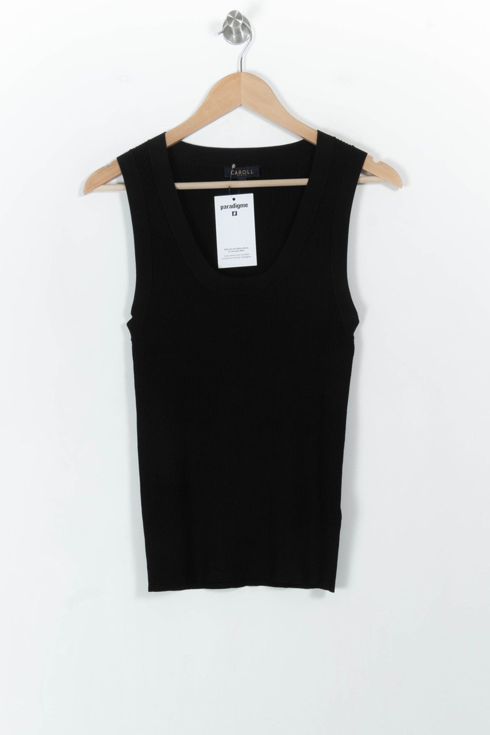 Débardeur Noir - Taille L/40 de la marque Caroll | PARAD104604 - Vendu par Paradigme - Image 2
