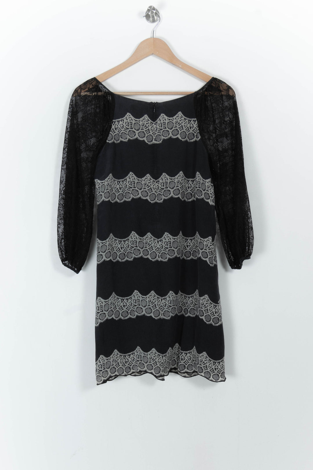 Robe Midi Noire et Grise - Taille S/36 de la marque Derhy | PARAD104608 - Vendu par Paradigme - Image 4