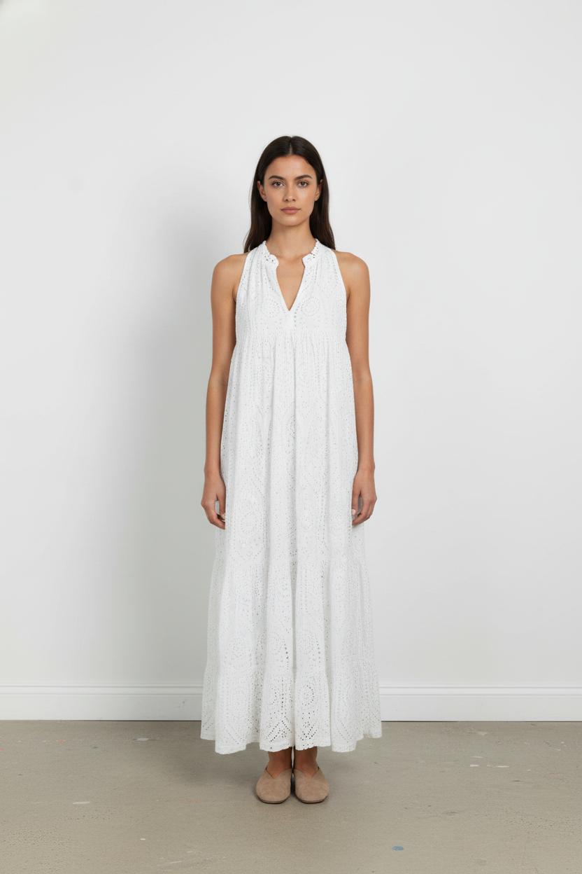 Robe Longue Blanche - Taille S/36 de la marque Sézane | PARAD104611 - Vendu par Paradigme - Image 1