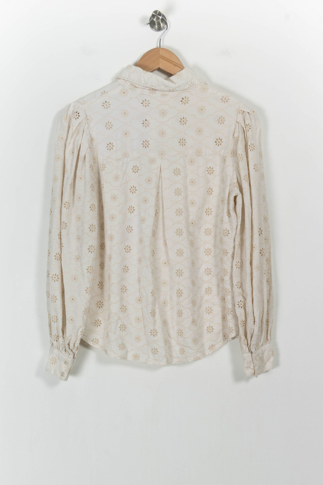 Chemise Brodée Beige - Taille S/36 de la marque Maison Stella & Suzie | PARAD104614 - Vendu par Paradigme - Image 4