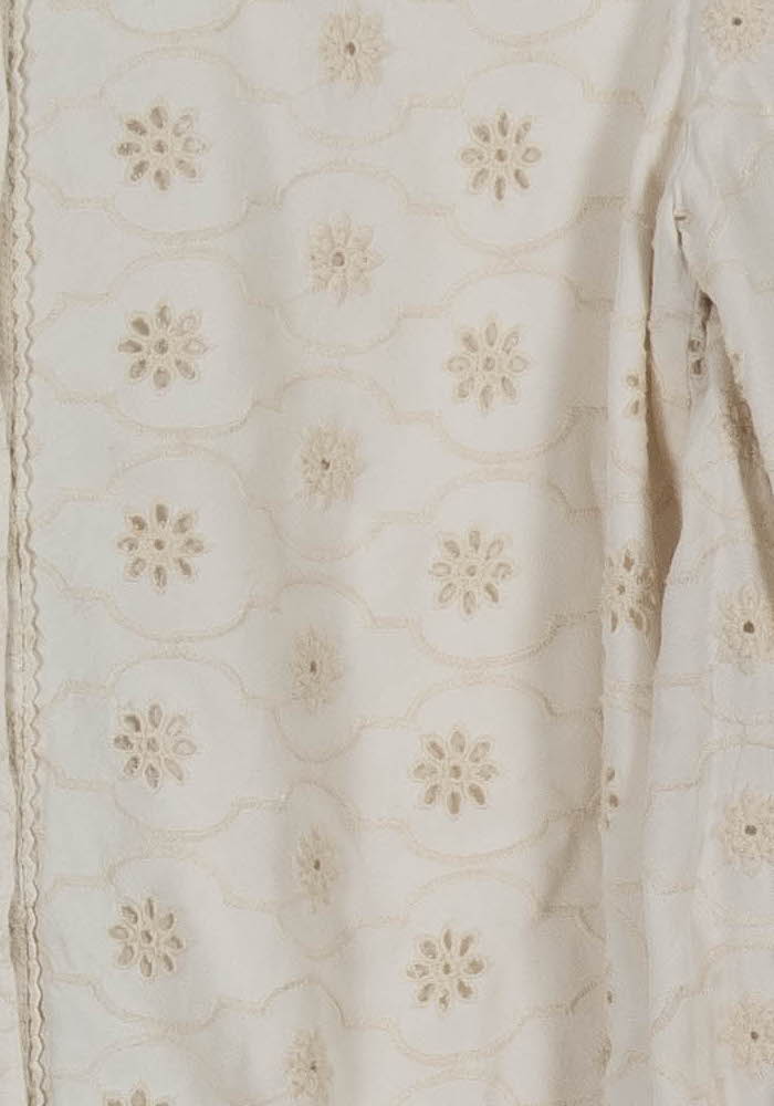 Chemise Brodée Beige - Taille S/36 de la marque Maison Stella & Suzie | PARAD104614 - Vendu par Paradigme - Image 3