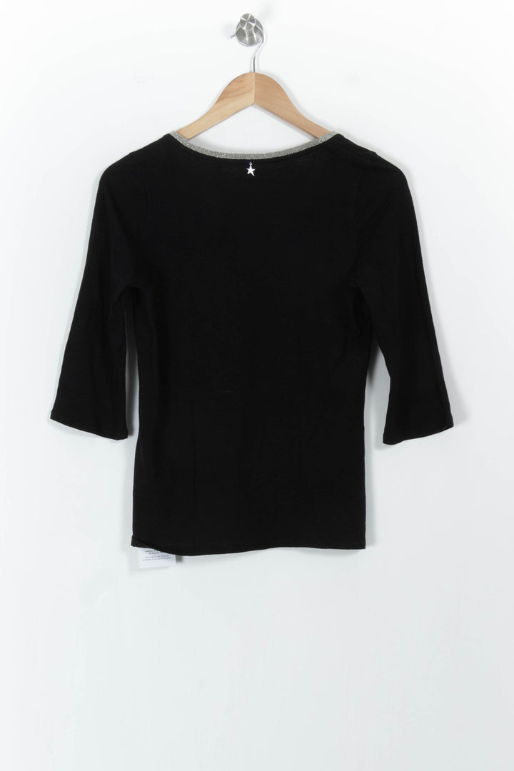 Tee-shirt noir - Taille S/36 de la marque Sud express | PARAD104615 - Vendu par Paradigme - Image 4