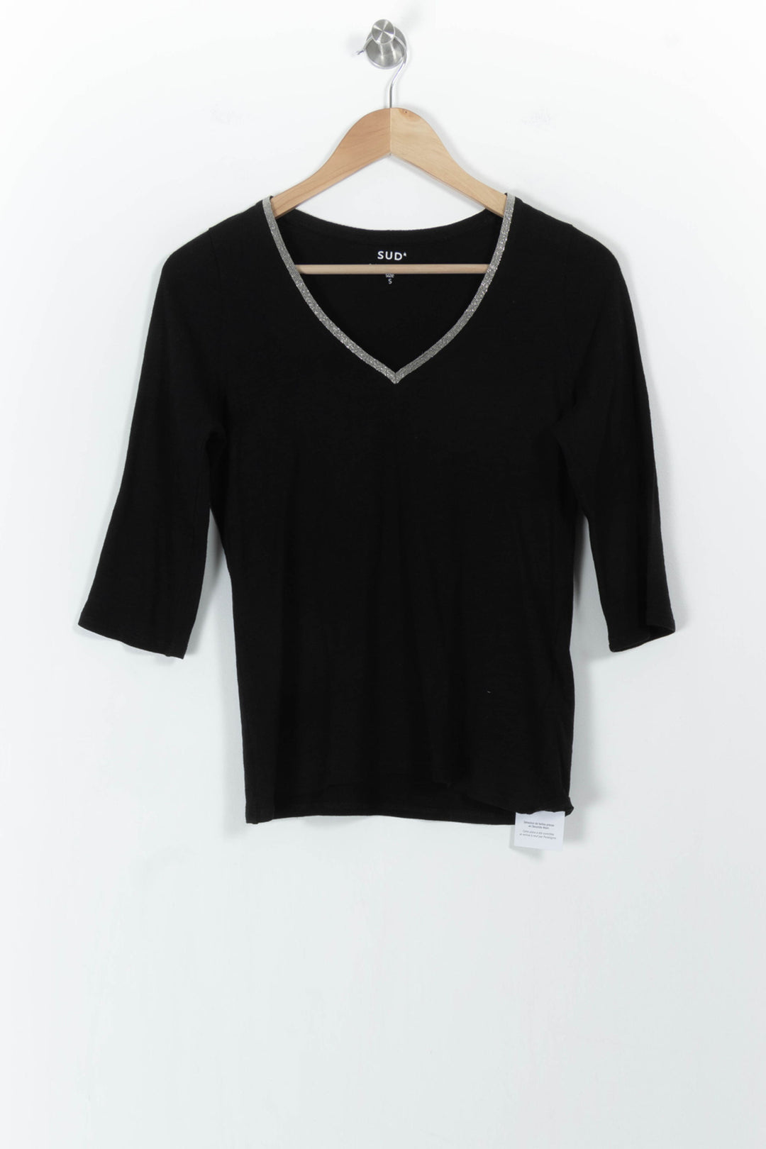 Tee-shirt noir - Taille S/36 de la marque Sud express | PARAD104615 - Vendu par Paradigme - Image 2