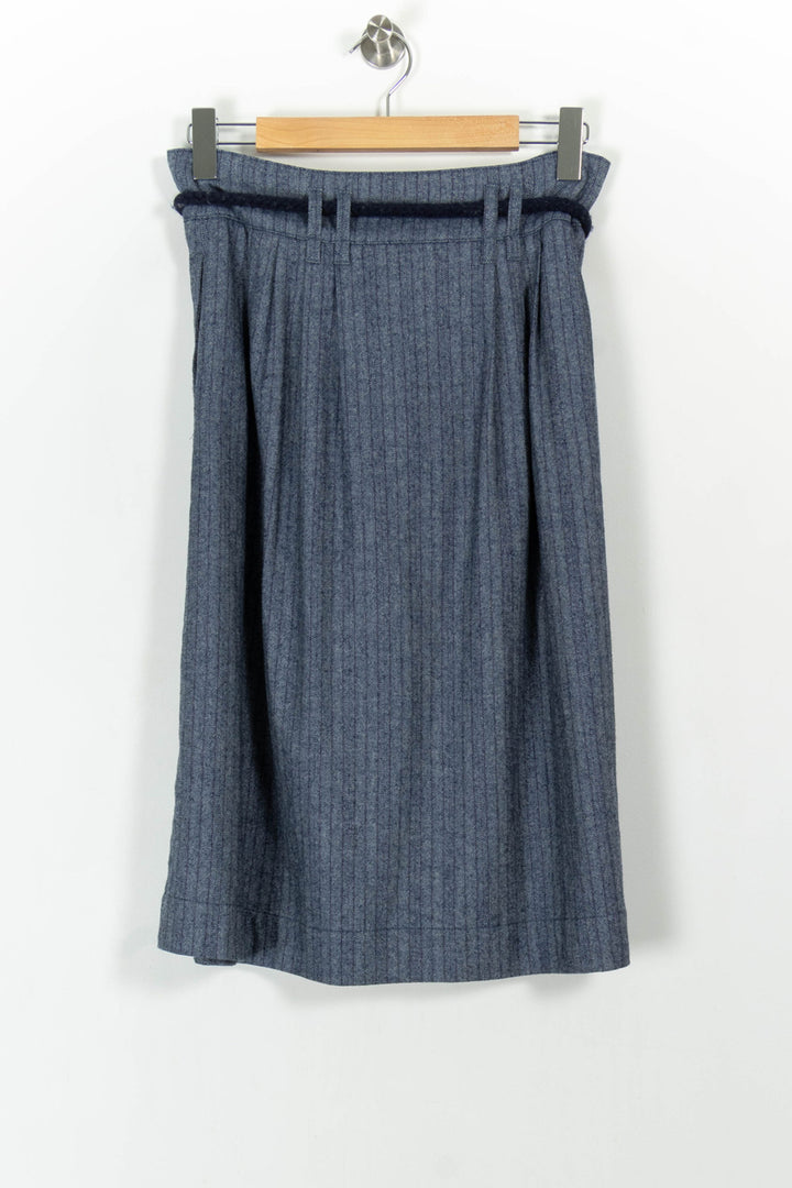 Jupe Midi Bleue - Taille L/40 de la marque Sessùn | PARAD104625 - Vendu par Paradigme - Image 4