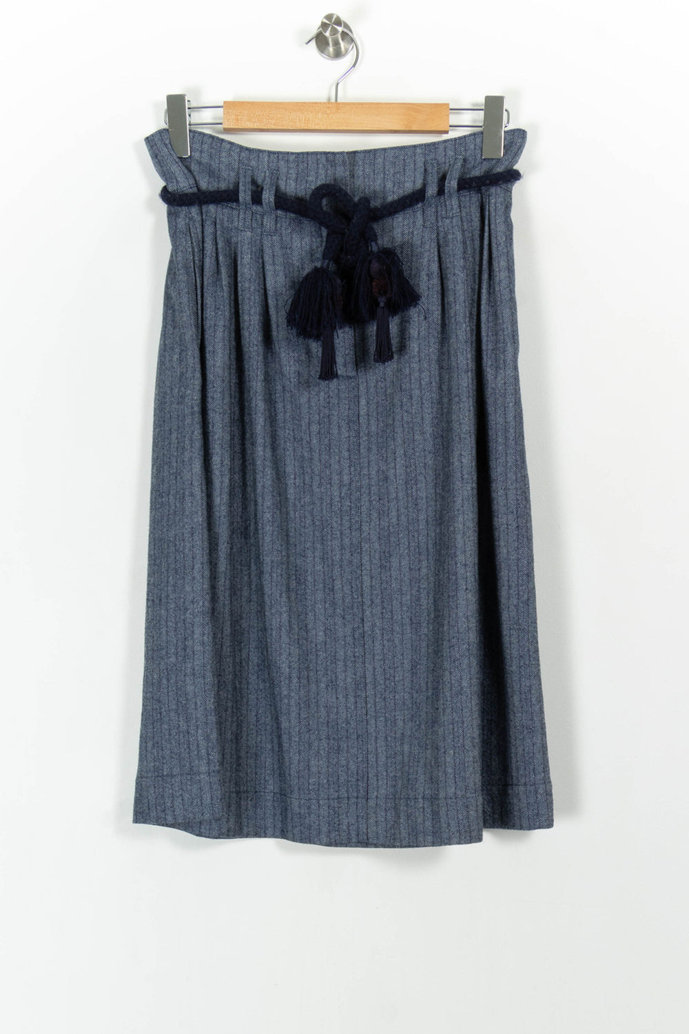 Jupe Midi Bleue - Taille L/40 de la marque Sessùn | PARAD104625 - Vendu par Paradigme - Image 2