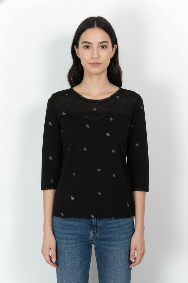 Tee-shirt Noir - Taille M/38 de la marque Grace & Mila | PARAD104627 - Vendu par Paradigme - Image 1