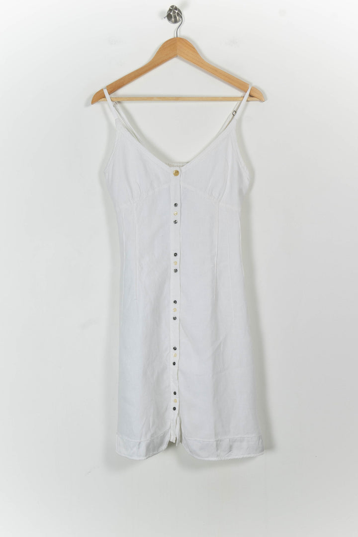 Robe Boutonnée Blanche - Taille M/38 de la marque One Step | PARAD104628 - Vendu par Paradigme - Image 2