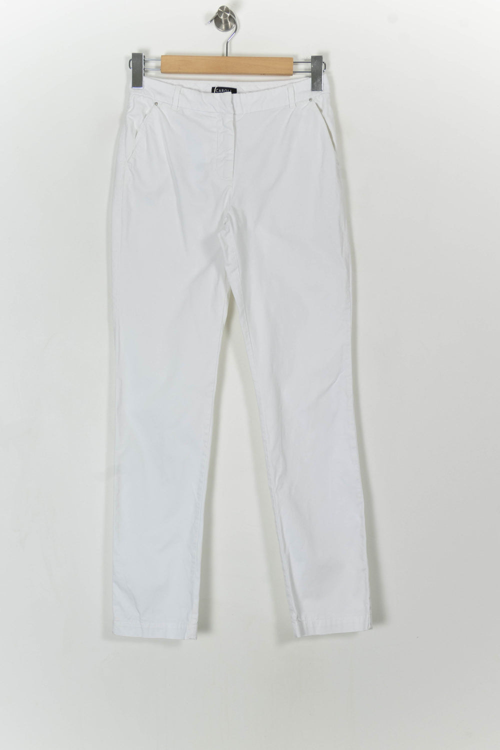 Pantalon Blanc - Taille S/36 de la marque Caroll | PARAD104630 - Vendu par Paradigme - Image 2