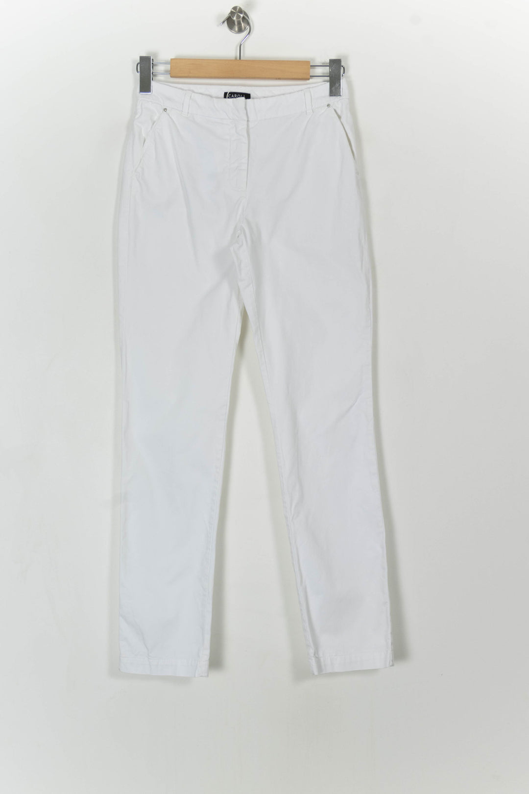 Pantalon Blanc - Taille S/36 de la marque Caroll | PARAD104630 - Vendu par Paradigme - Image 2