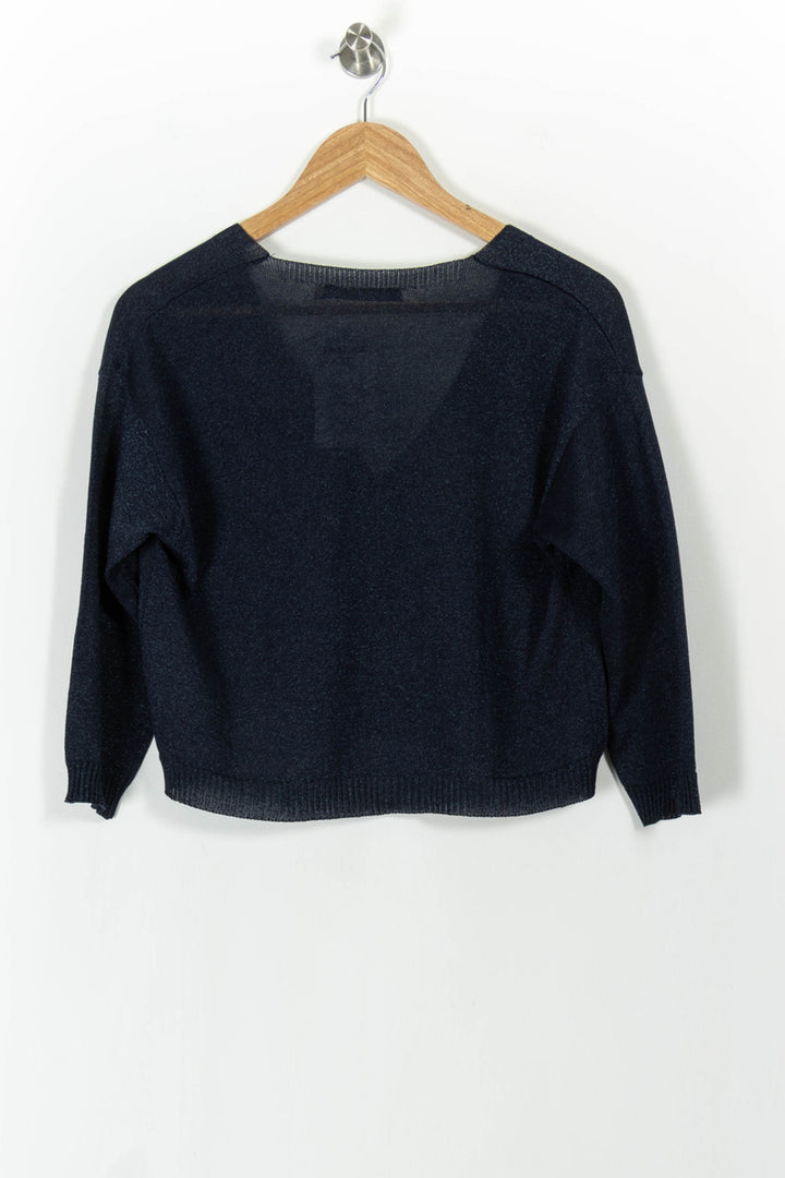 Cardigan Bleu - Taille M/38 de la marque La Fée Maraboutée | PARAD104634 - Vendu par Paradigme - Image 4