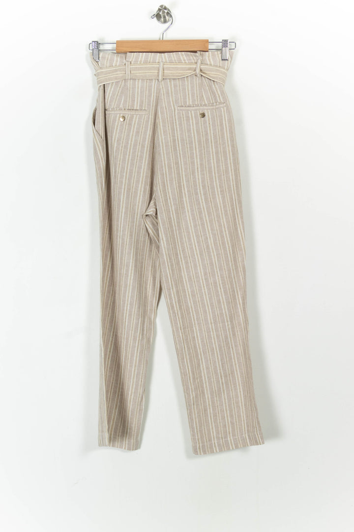 Pantalon Rayé Beige et Blanc - Taille S/36 de la marque Karl Marc John | PARAD104636 - Vendu par Paradigme - Image 4