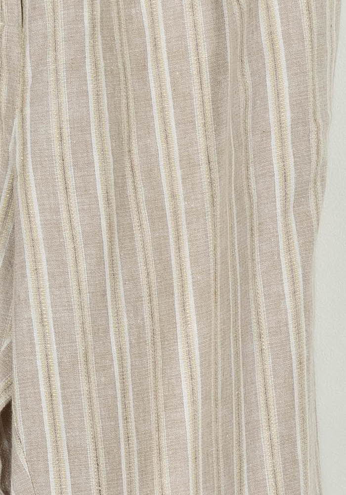 Pantalon Rayé Beige et Blanc - Taille S/36 de la marque Karl Marc John | PARAD104636 - Vendu par Paradigme - Image 3