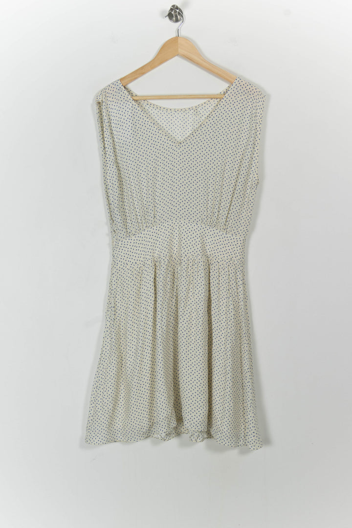 Robe Courte Écrue à Pois Bleus - Taille XL/42 de la marque Comptoir des Cotonniers | PARAD104637 - Vendu par Paradigme - Image 4