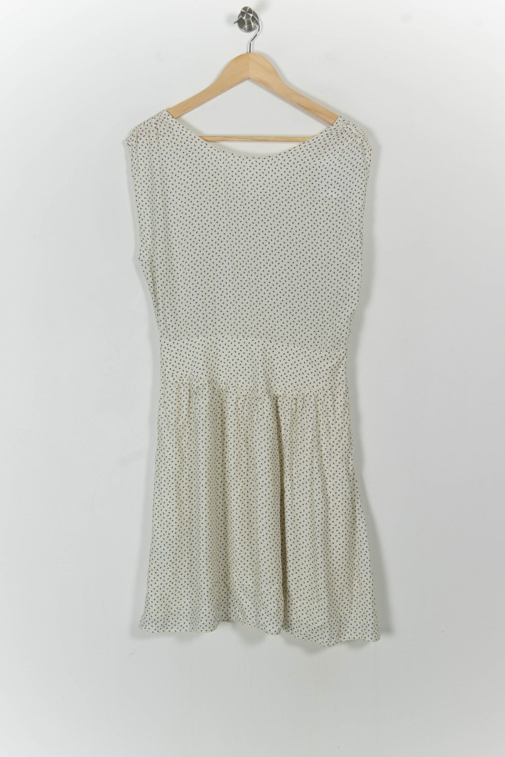 Robe Courte Écrue à Pois Bleus - Taille XL/42 de la marque Comptoir des Cotonniers | PARAD104637 - Vendu par Paradigme - Image 2
