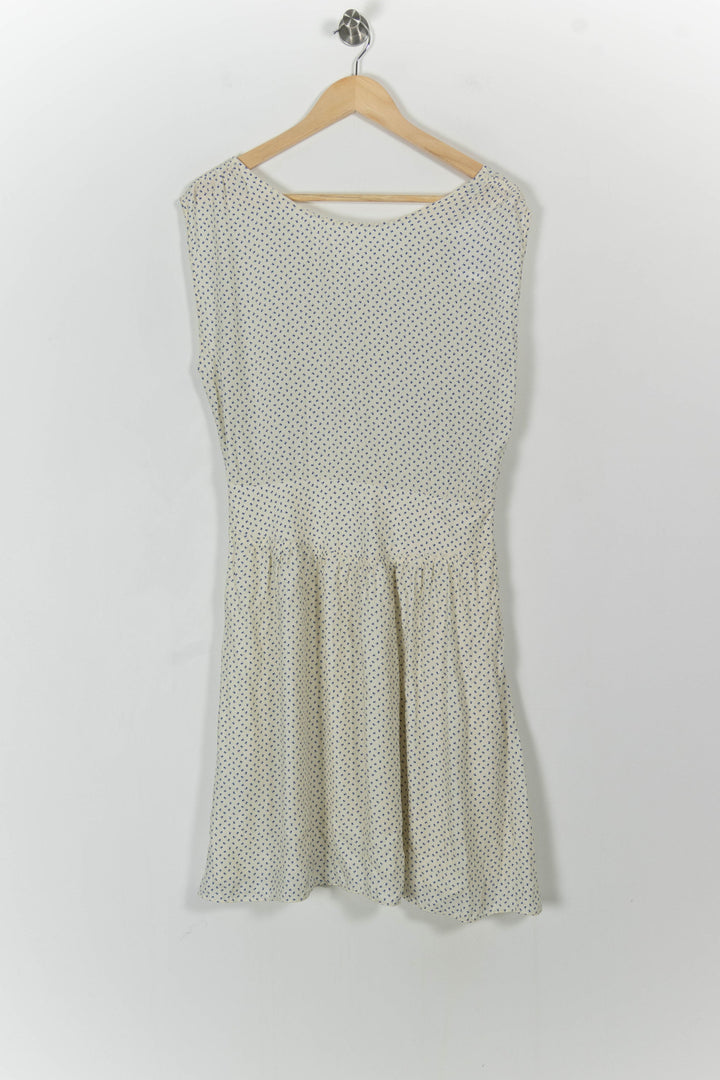 Robe Courte Écrue à Pois Bleus - Taille XL/42 de la marque Comptoir des Cotonniers | PARAD104637 - Vendu par Paradigme - Image 2