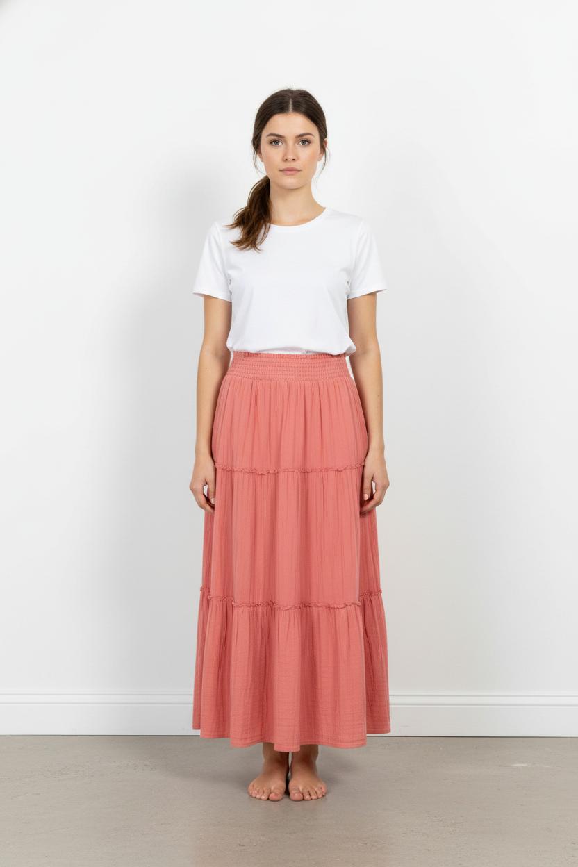 Jupe Longue Rose - Taille S/36 de la marque Petite Mendigote | PARAD104639 - Vendu par Paradigme - Image 1