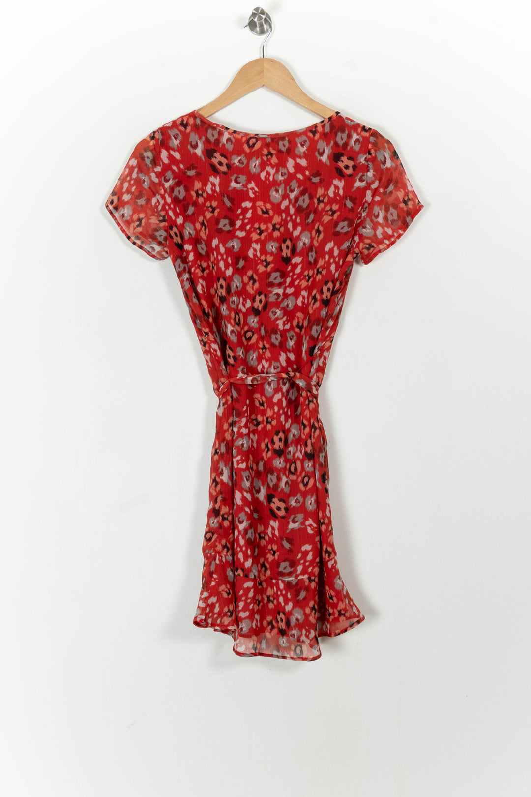 Robe Portefeuille Rouge et Noir - Taille S/36 de la marque IKKS | PARAD104642 - Vendu par Paradigme - Image 4