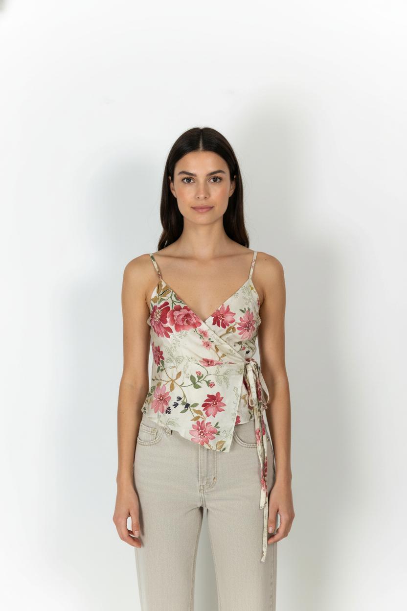 Débardeur Blanc et Rouge - Taille S/36 de la marque Tara Jarmon | PARAD104647 - Vendu par Paradigme - Image 1