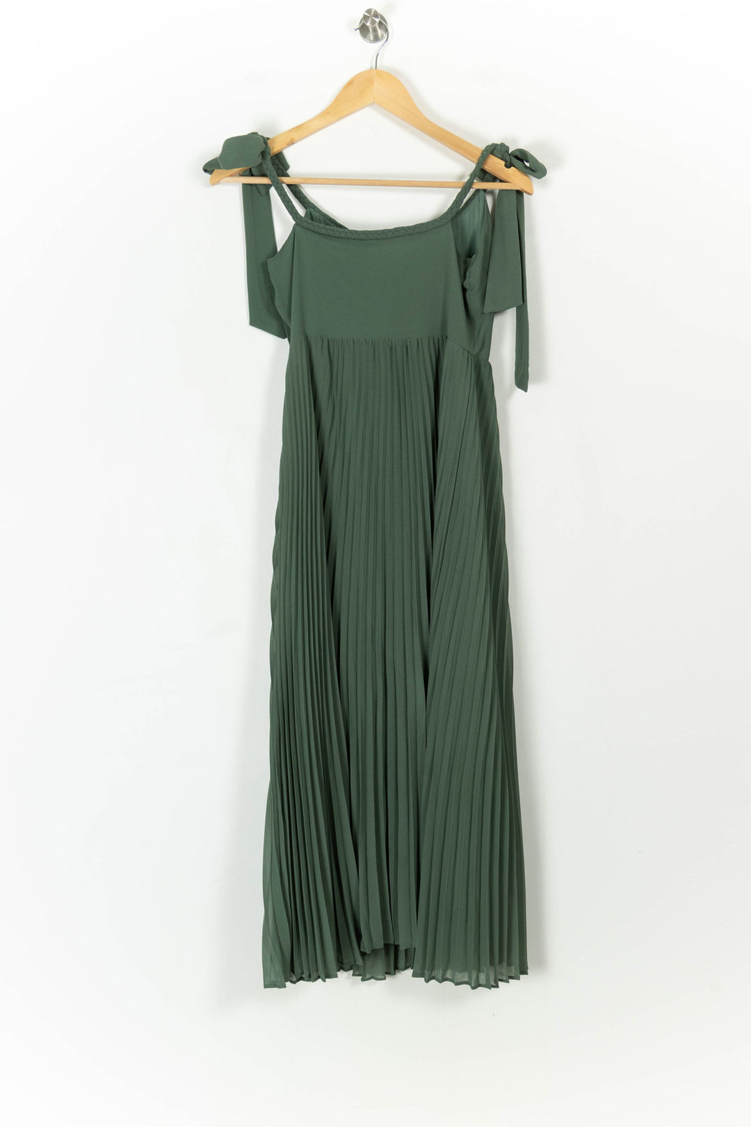 Robe Plissée Verte - Taille XS/34 de la marque Sézane | PARAD104653 - Vendu par Paradigme - Image 4