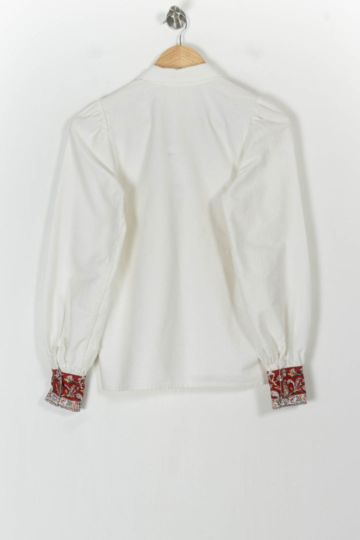 Chemise Blanche et Rouge - Taille XS/34 de la marque Sézane | PARAD104655 - Vendu par Paradigme - Image 4