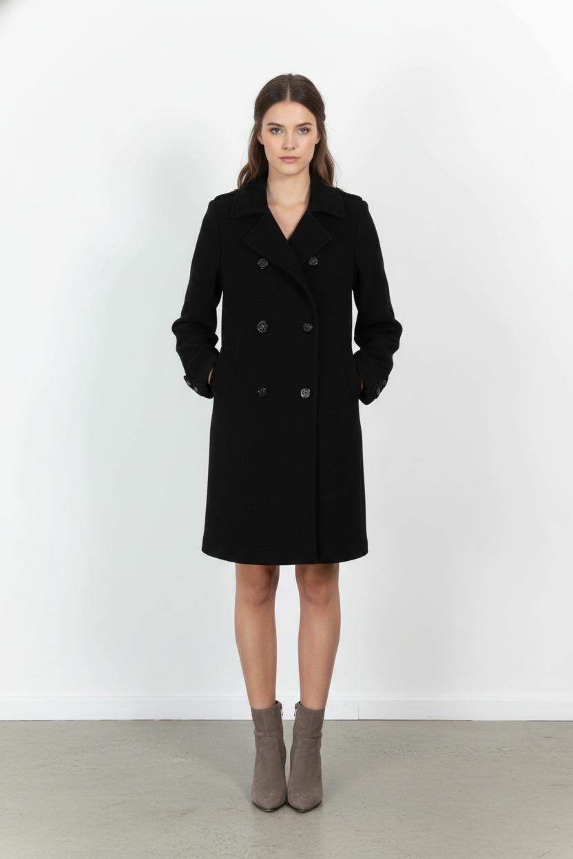 Manteau Noir - Taille XL/42 de la marque Sandro | PARAD104661 - Vendu par Paradigme - Image 1